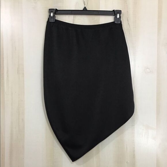 Halston Heritage Draped Asymmetric  Skirt NWT Sz 2 - Picture 2 of 8